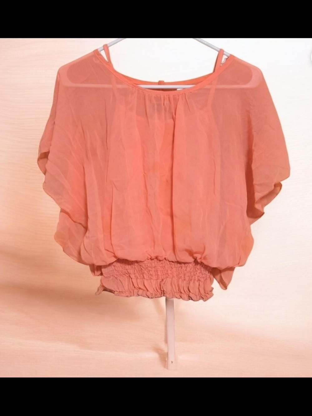YABES PINK CHIFFON GIRL TOP BLOUSE